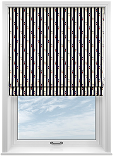 Kings Breakfast, Stripe Prince - Roman Blind